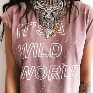 Pebby Forevee ‘ It’s a wild world’ tee